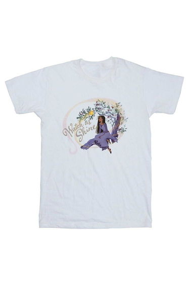 Wish Boys Watch Us Shine Cotton T-Shirt - White
