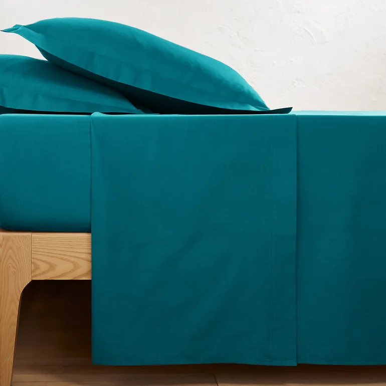 شرشف سرير قطن سادة - 4