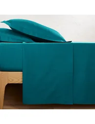 شرشف سرير قطن سادة - 4