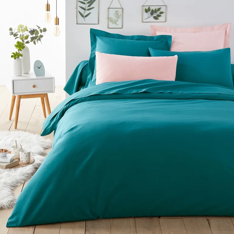 شرشف سرير قطن سادة - 1