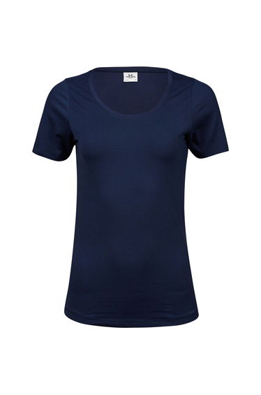 Tee Jays Womens/Ladies Stretch T-Shirt - Navy