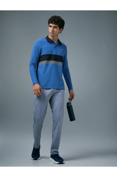 Men Slim Fit Contrast Panel Polo