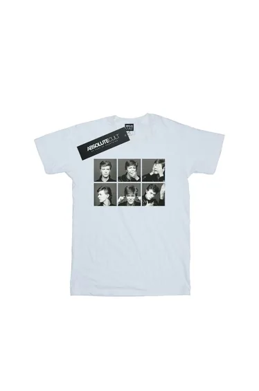 David Bowie Mens Photo Collage T-Shirt - White
