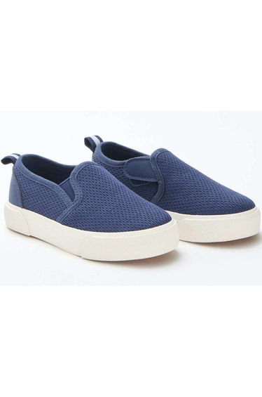 Solid Mesh Slip-On Sneakers BLUE