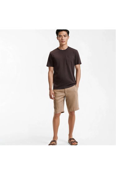 Cotton Crew Neck T-Shirt with Short Sleeves