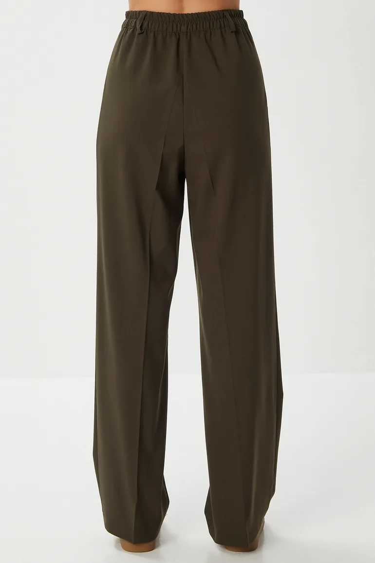 ISTANBUL Pleated Straight Leg Pants - 5