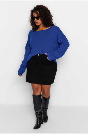 Plus Size Sweater - Blue - Regular fit
