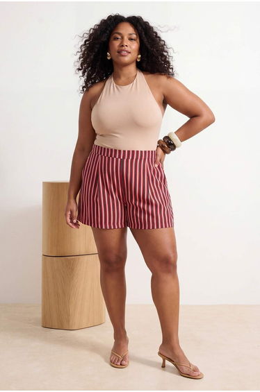 Multicolor Summer Large Size Woven Shorts & Bermuda
