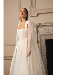 Bodice Full Skirt Wedding Dress - 1