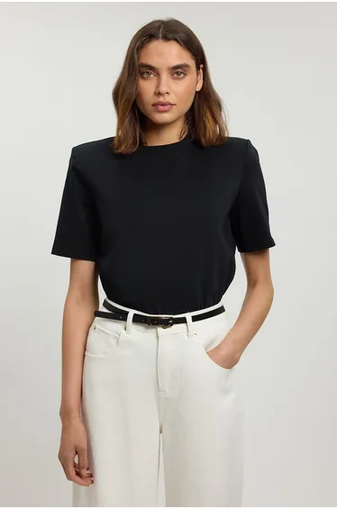 Power Shoulder Jersey T-Shirt