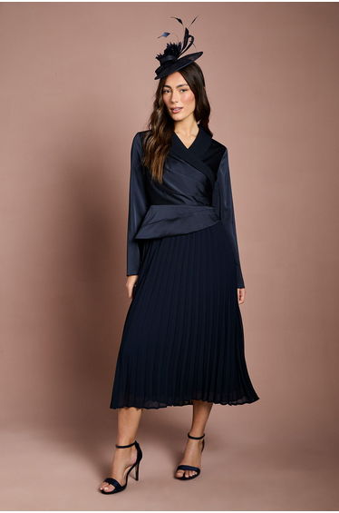 Tailored Pleat Skirt Dress