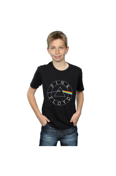 Pink Floyd Boys Prism Circle Logo T-Shirt - Black