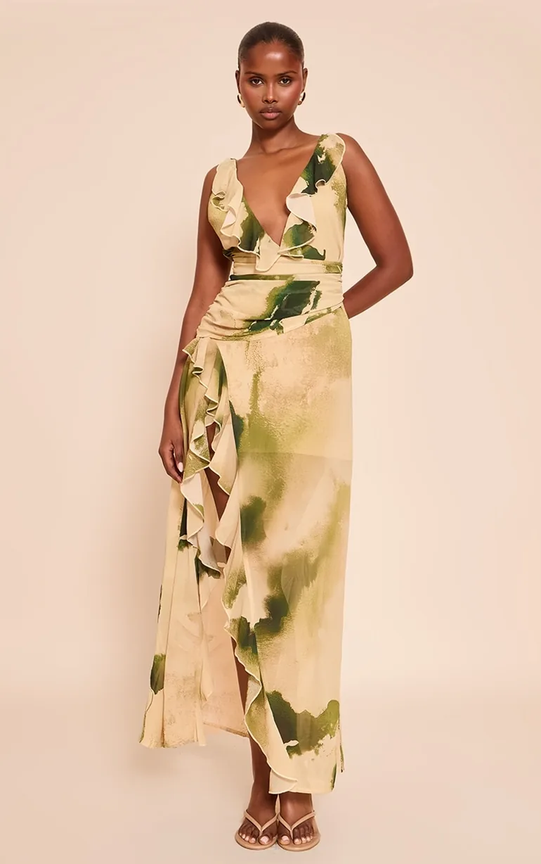green plunge dress St. Agni Women's Plunge Neck Dress  Saint Bernard