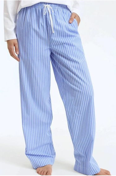 Striped Pyjama Trousers in Pure Cotton