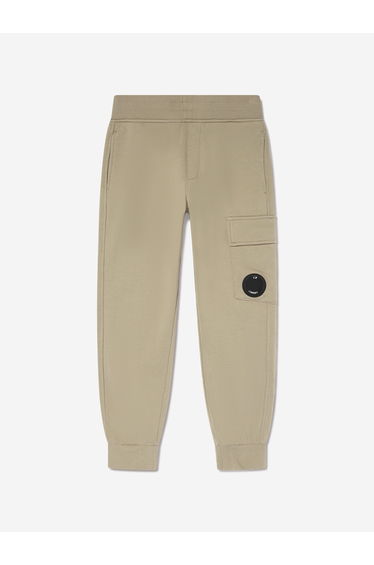 Boys Lens Pocket Joggers in Beige