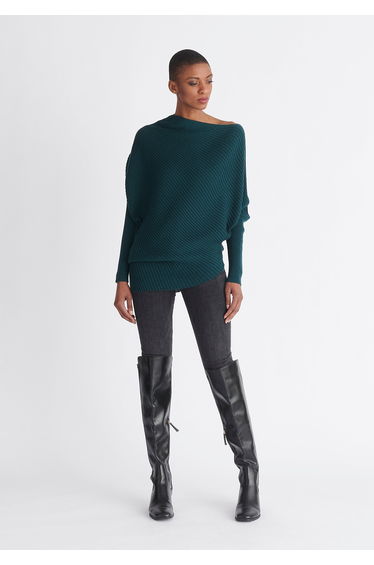 Draped Knitted Jumper