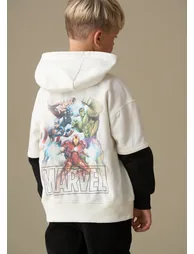 Marvel Mock Sleeve Hoodie - 1