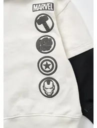 Marvel Mock Sleeve Hoodie - 5