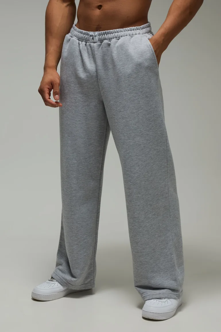 One More Rep Wide Leg Jogger - grey marl