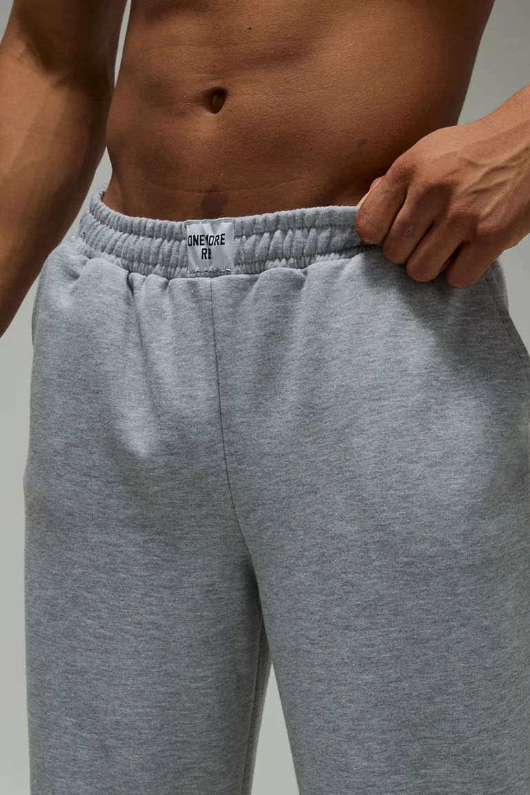 One More Rep Wide Leg Jogger - grey marl - 2
