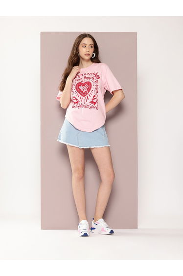 Women Oversized Crew Neck T-Shirt