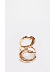 Gold Swirl Cuff Bangle - 1
