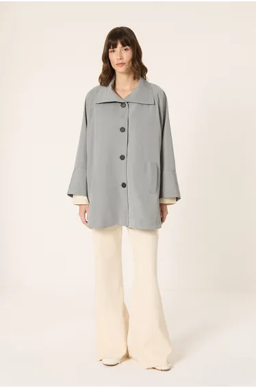OVERSIZE PONCHO TRENCH COAT