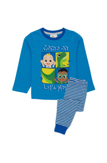 Cocomelon Boys Long-Sleeved Pyjama Set - Blue