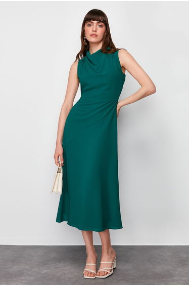 Emerald Green Woven Dress
