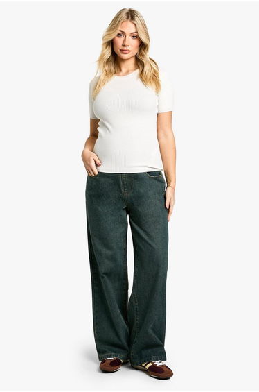 Maternity Over The Bump Wide Leg Jeans