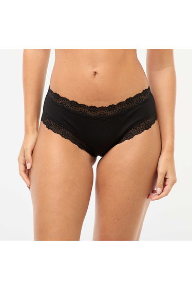 3-Pack Ribbed Shorties BLACK