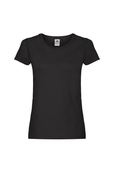 Fruit of the Loom Womens/Ladies T-Shirt - Black