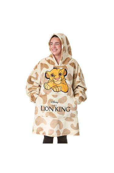 The Lion King Womens/Ladies Simba Blanket Hoodie - Beige