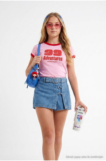 Blue Girls' Shorts Skirt