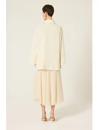 ASYMMETRICAL POPLIN SHIRT - 5
