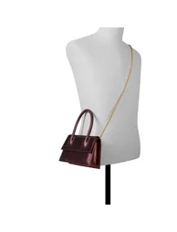 حقيبة يد الدو باللون الأحمر - 3