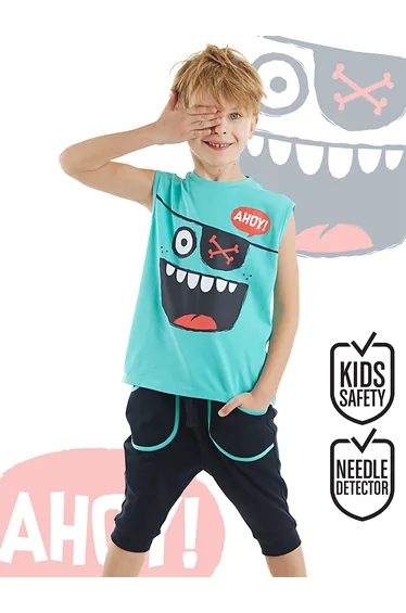 Ahoy Boy's T-shirt Capri Shorts Set