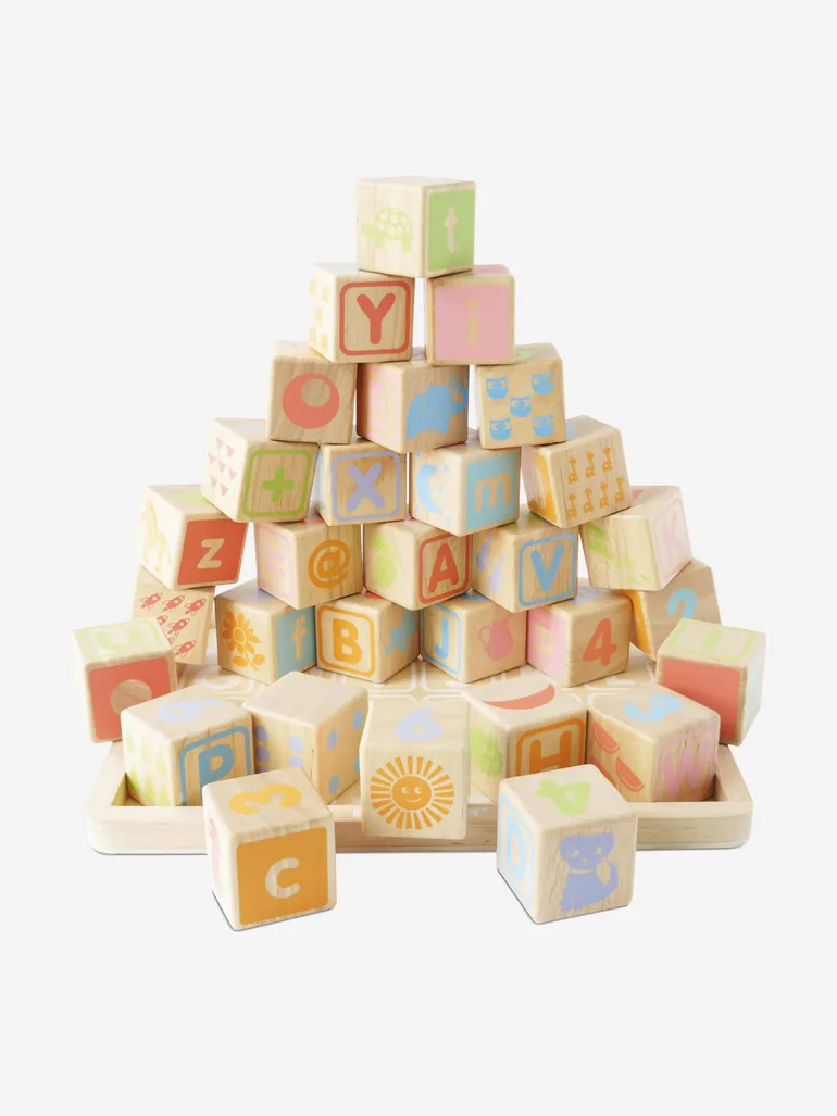 Le Toy Van ABC Learning Blocks-30 Piece (W:27 x H:23 x 4.3cm) - 1