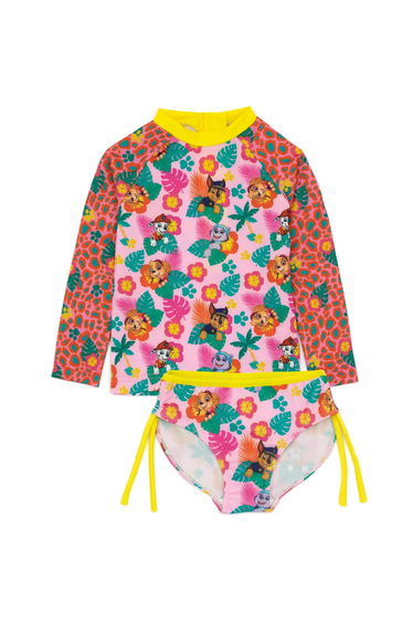 Paw Patrol Girls Two-Piece Swimsuit - Pink/Green
