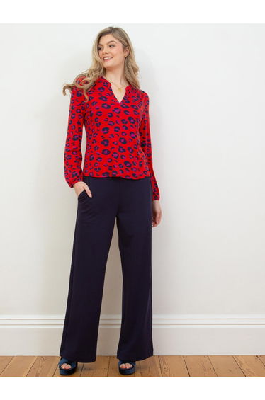 Athelhampton Wide Leg Jersey Trousers