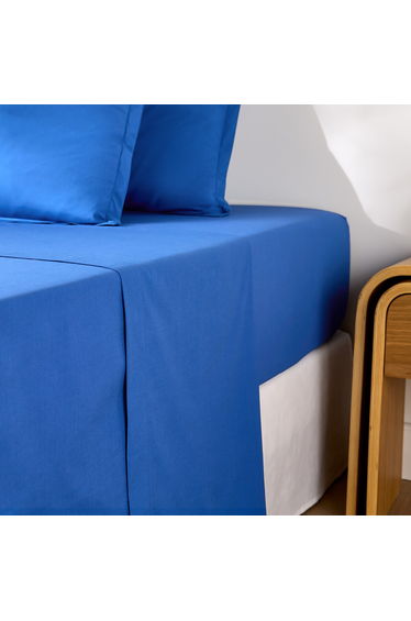 Scenario Plain Cotton Percale Flat Sheet