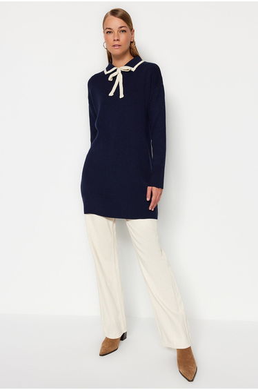 Sweater - Navy blue - Regular fit