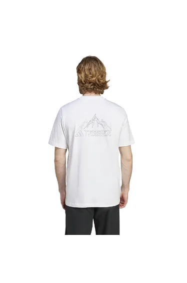 Men's adidas Terrex Mountain Graphic T-Shirt in White