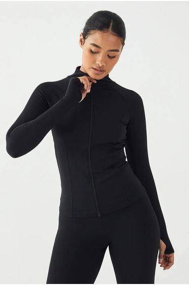 DSGN Studio Sculpt Zip Through Jacket - black