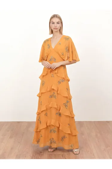 فستان مايا ديلوكس ماكسي على شكل حرف A