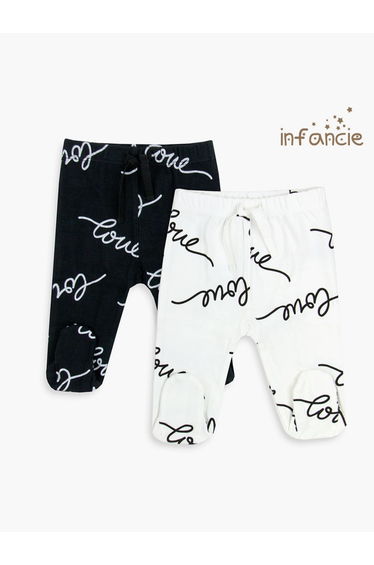 Pack of 2 - Baby Super Soft Cotton Footed Pants