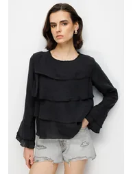 MIXRAY Women's Polyester Elastane Blouse - 4