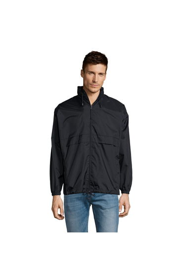 SOLS Surf Windbreaker Lightweight Jacket - Navy