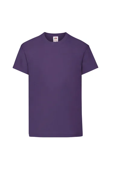 Fruit of the Loom Childrens/Kids Original T-Shirt - Purple