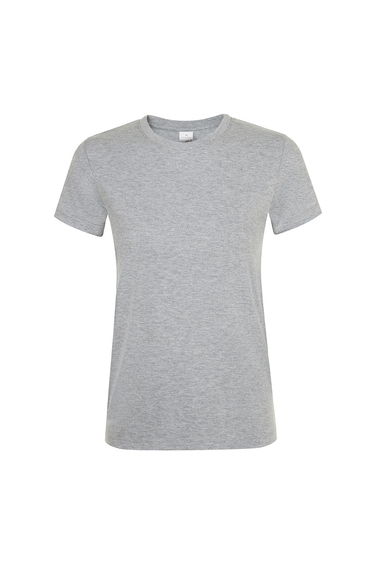 SOLS Womens/Ladies Regent Short Sleeve T-Shirt - Grey Marl